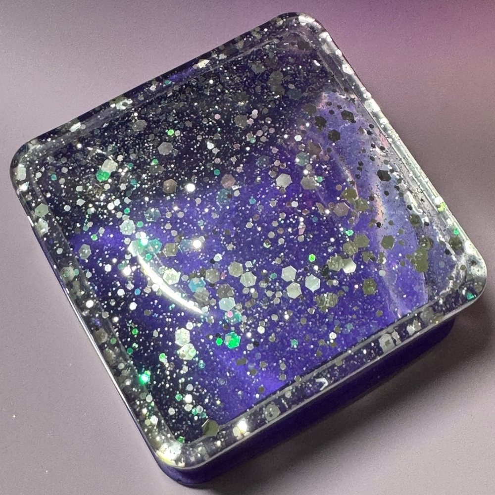Glittery Purple Decorative Box